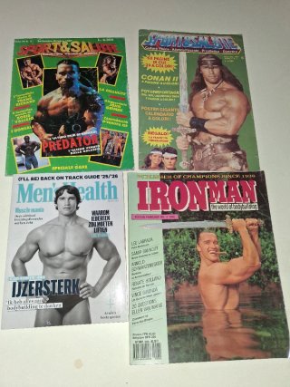 Lote 4 riviste di Arnold Schwarzenegger
