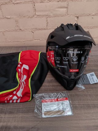 Casco Motocross LS2 Pioneer II Negro Mate L