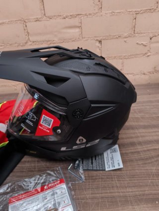 Casco Motocross LS2 Pioneer II Negro Mate L
