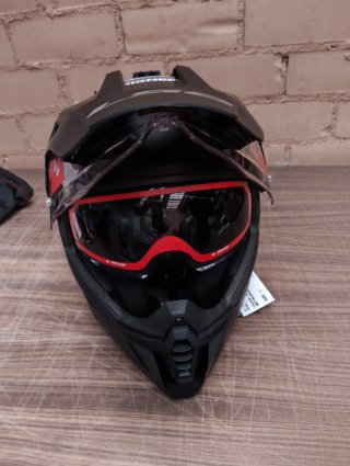 Casco Motocross LS2 Pioneer II Negro Mate L