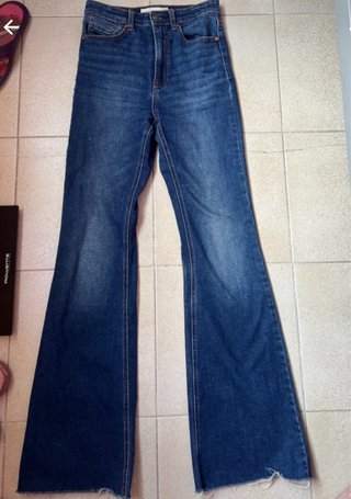 Pantalones campana vaqueros