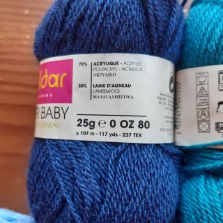 Lana PHILDAR Super Baby – 5 ovillos tonos azules