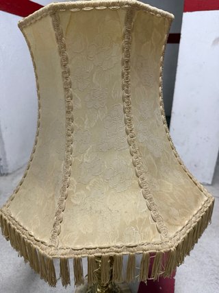Lámpara de mesa bronce y mármol(Vintange)