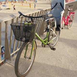 Bicicleta Orbea Verde con Silla Infantil