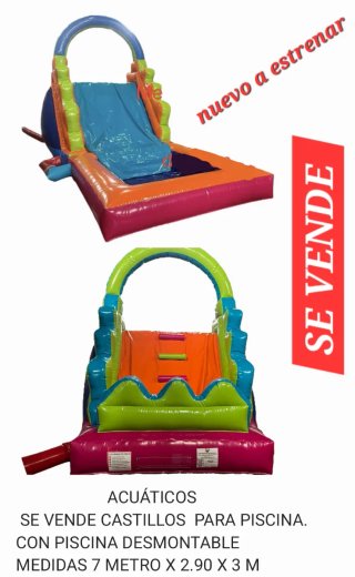 Castillo Hinchable Acuático con Piscina