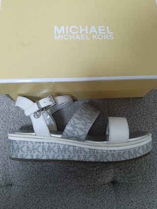 Sandalias Michael Kors Plata/Blanco
