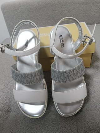 Sandalias Michael Kors Plata/Blanco