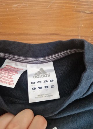 Felpa Adidas bambino blu scuro
