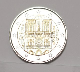 Moneda Conmemorativa Francia 2025 Notre Dame