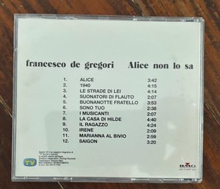 CD Francesco De Gregori - Alice non lo sa