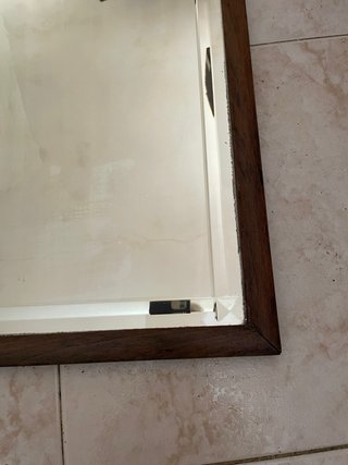 Specchio Antico Con Bisello Da Parete