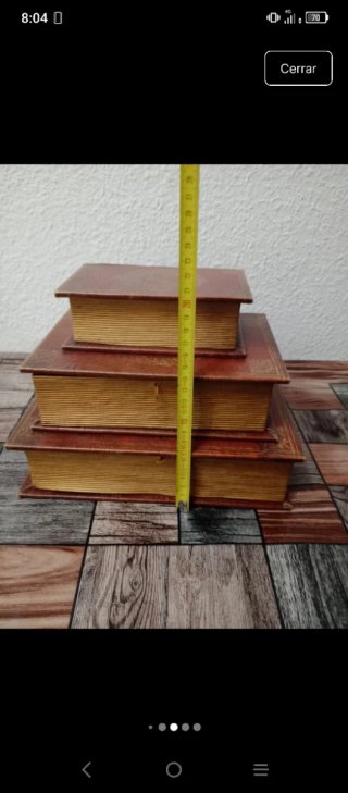 Caja joyero estilo libro