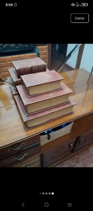 Caja joyero estilo libro