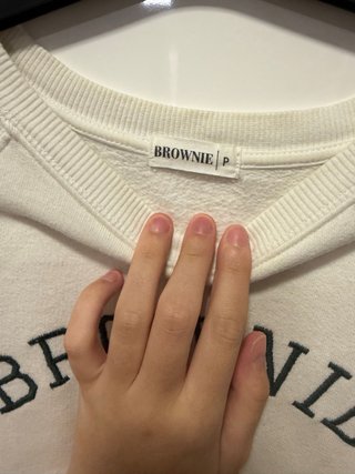 Sudadera Brownie Blanca Talla P para adolescente