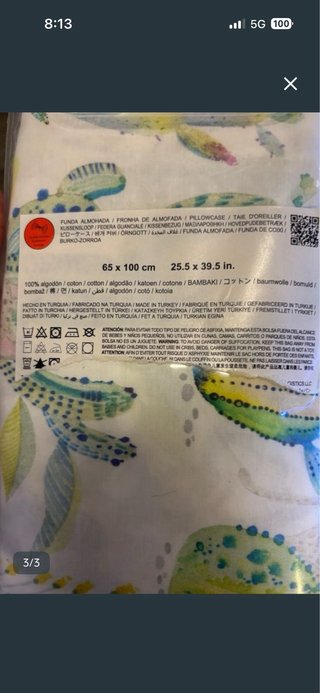 Funda Almohada Zara Home Kids 65x100