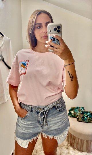Shorts di jeans vita alta