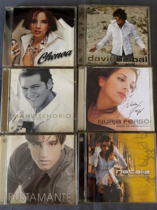 Lote 6 CDs Música Pop Español Chenoa, Bisbal, Bust