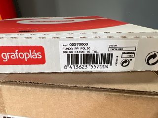 Fundas plásticas para archivar hojas caja de 1000