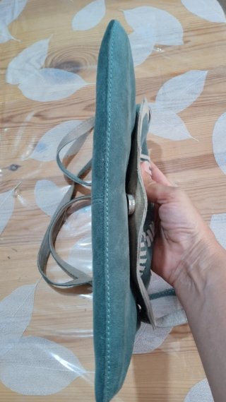 Bolso Trucco verde y beige