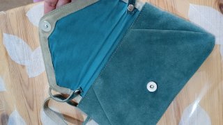 Bolso Trucco verde y beige