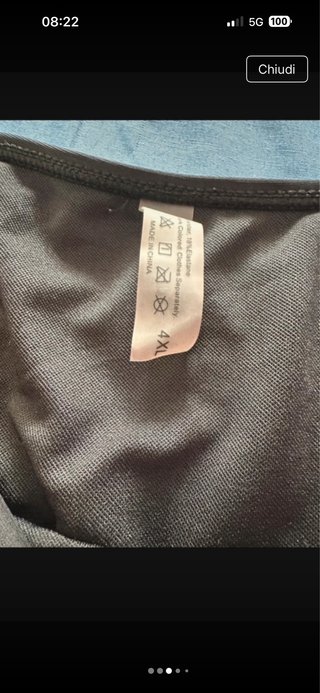2 slip bikini vita alta marrone taglia XXXL