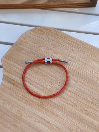 Pulsera Hermès naranja de cuerda