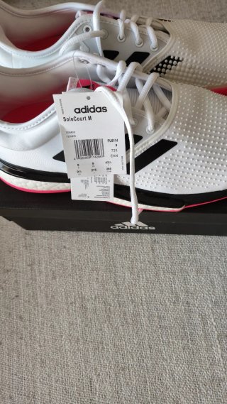 Zapatillas Adidas Sole Court M - Blancas y Rosas