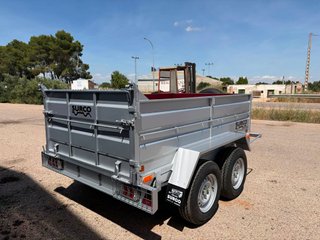 Remolque basculante eléctrico 2 ejes