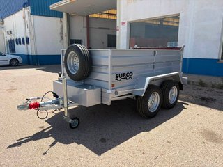 Remolque basculante eléctrico 2 ejes