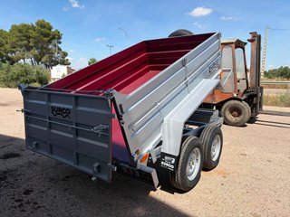 Remolque basculante eléctrico 2 ejes