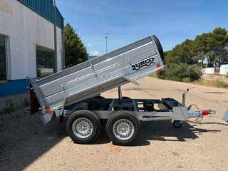 Remolque basculante eléctrico 2 ejes