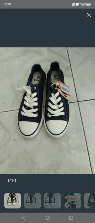 Scarpe donna blu e bianche n. 38