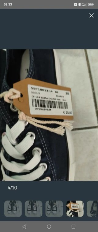 Scarpe donna blu e bianche n. 38