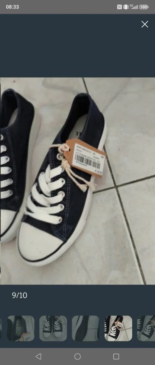 Scarpe donna blu e bianche n. 38