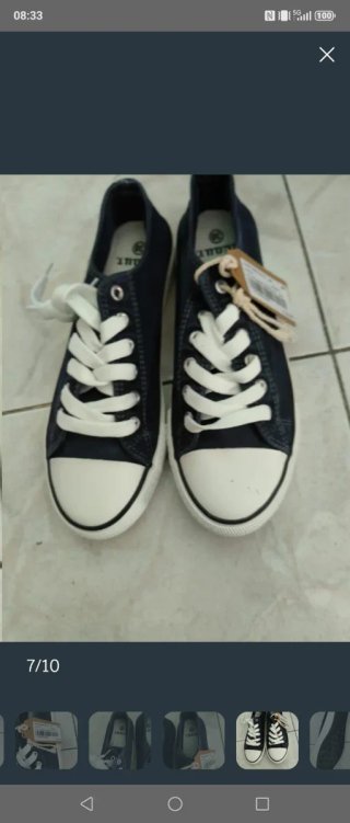 Scarpe donna blu e bianche n. 38