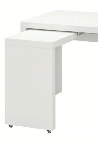 Tablero extensible mesa Malm Ikea blanco