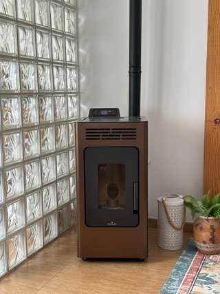 Estufa Pellets Bronpi + Tubos Instalación