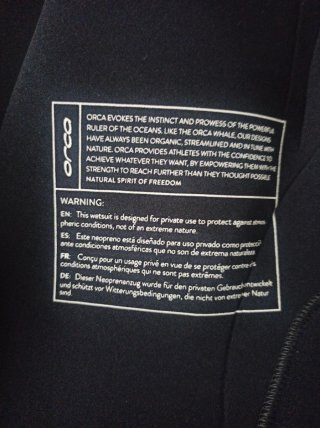 Neopreno Orca negro