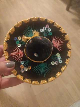 4 Sombreros Mexicanos Decorativos