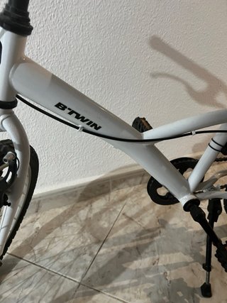 Bicicleta Infantil Btwin Blanca y Rosa