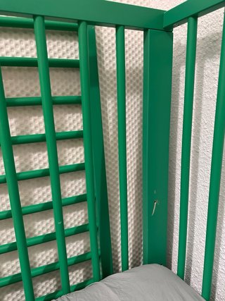 Cuna bebé verde