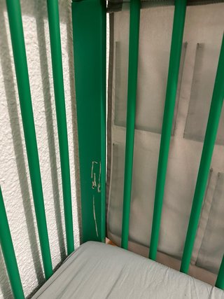Cuna bebé verde