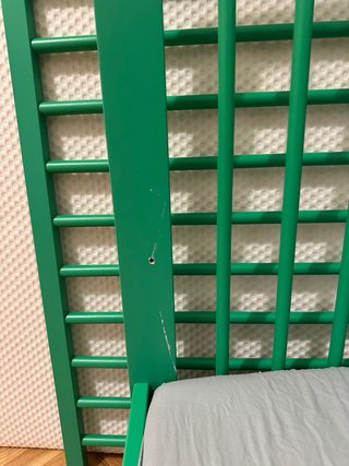 Cuna bebé verde