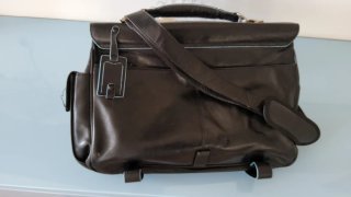 Cartella Piquadro vera pelle nera