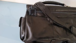 Cartella Piquadro vera pelle nera