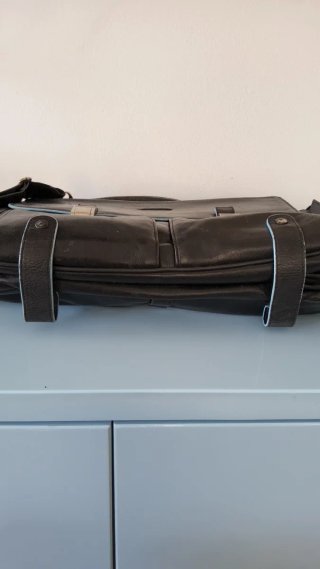 Cartella Piquadro vera pelle nera