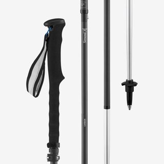 Par de bastones compactos de carbono para trekking, Sprint