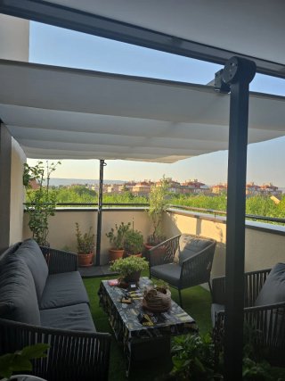 Pérgola El Corte Inglés beige/negra