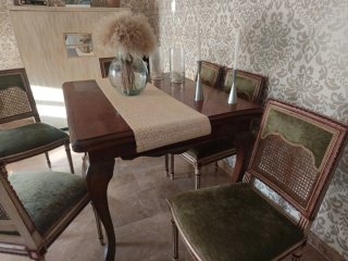 Conjunto comedor mesa y sillas