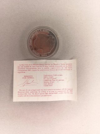 MONEDA  10€ PLATA XACOBEO 2004 PROOF